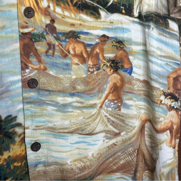 Jams World Hawaiian Hukilau Button Down size Large - Picture 4 of 8